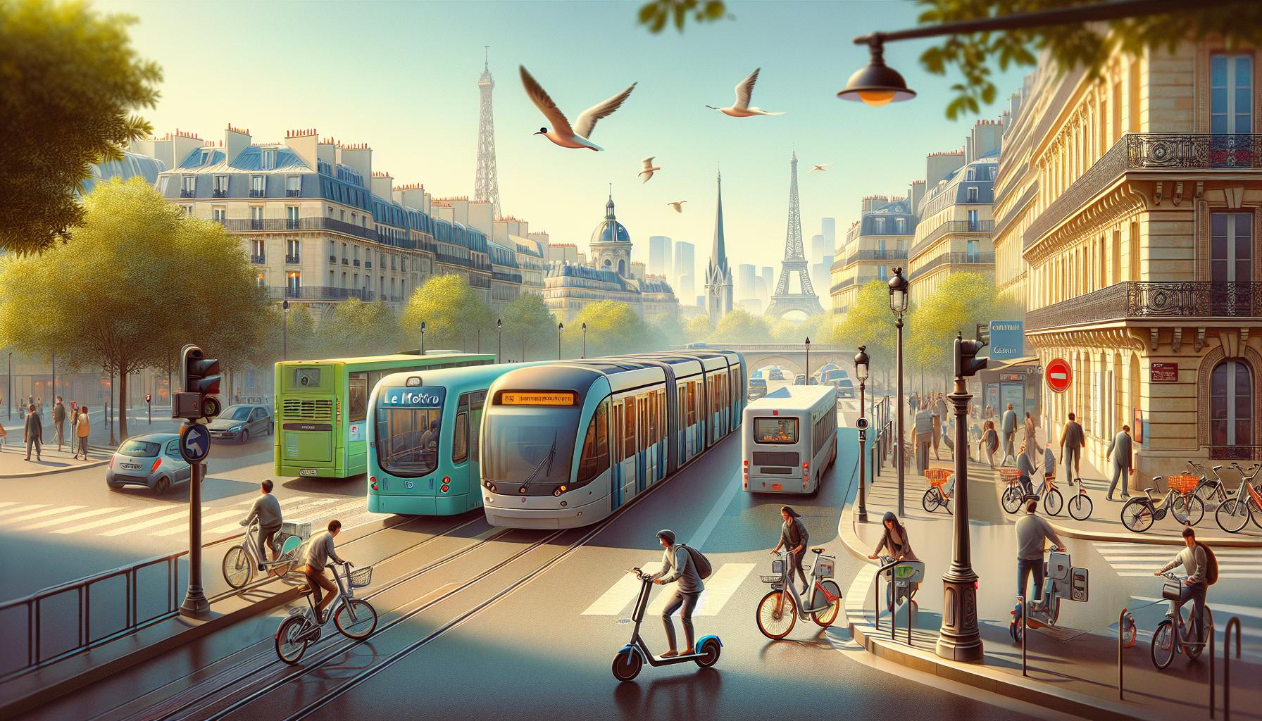 transporte em paris